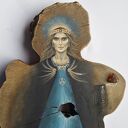 Słowiańska dusza - ręcznie malowany obraz na starej desce