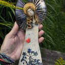 Anioł Dzika Marchew - ceramiczna dekoracja handmade