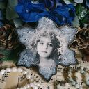 Dekoracja zawieszka w stylu vintage decoupage shabby chic