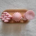 Zestaw upominkowy świec sojowych handmade na tacy z drewna