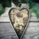 Dekoracyjne serce zawieszka w stylu vintage