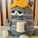 Kot na szydełku ozdoba domu