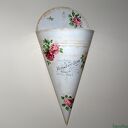 Różany rożek - osłonka na doniczkę