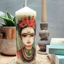 Świeca dekoracyjna 18 cm Frida Kahlo