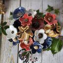 Bukiet kwiatów ceramicznych 14 szt