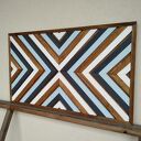 Obraz z drewna, dekoracja ścienna /103 - Quatro D/ 90 x 54 cm