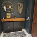 Oliwkowa makrama ścienna handmade - dekoracja boho do domu