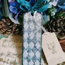 Dekoracyjna zawieszka decoupage z damą i różami