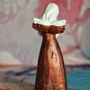 Anioł Pamięci patriotycznie - rzeźba z gipsu 12,5 cm