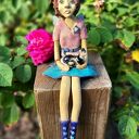 Ceramiczna elficzka z kotkiem