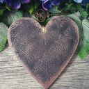 Dekoracyjne serce zawieszka z sikorką