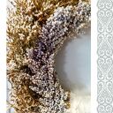 Rustykalny wianek nadmorski - dekoracja z suszonych kwiatów w stylu boho