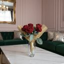 Bukiet czerwonych róż na szydełku - trwały, ręcznie robiony prezent i dekoracja