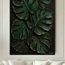Płaskorzeźba strukturalna Monstera z kompozytu żywicznego (100x150 cm)