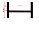 Kwietnik, stojak na kwiaty dąb czarny - do donic max 25 cm / h20