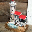 Latarnia Morska w Marken - dekoracja z drewna