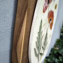 Ceramiczny obraz na drewnie z motywem maków polnych
