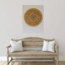 Mandala koło - ręcznie malowany obraz akrylowy 40 cm
