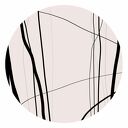 Mural DOTS LINES - okrągła dekoracja ścienna