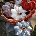 Szydełkowe dynie/ Fantazyjna Dynia z Cynamonowym Ogonekiem/W 100% handmade