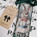 Dekoracyjna zawieszka z zajączkiem w stylu shabby chic