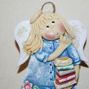 cicho będę głośno czytać - aniołek, prezent dla mamy lub pani