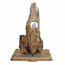 Rzeźba dekoracja ze starego drewna abstrakcja postać figurka /3/