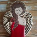 Anioł ceramiczny - Flamenco