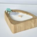 Świeca sojowa zapachowa - w drewnie dębu /truskawka/