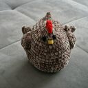 Ozdobna kurka wielkanocna - wiosenna dekoracja handmade