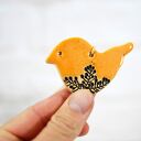 Wiosenna dekoracja do domu - ceramiczne sikorki