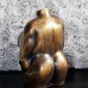 Rzeźba Kobieta Złota XXL - wys. 10 cm (gips, metaliczny złoty)