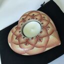 Świecznik tealight - dekoracja dotting z efektem 3D, ręczne wykonanie