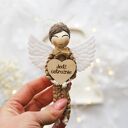 Zawieszka do samochodu: Anioł Stróż Jedź ostrożnie - aniołek