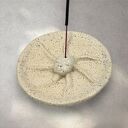 Podstawka pod kadzidło Słońce - ceramiczna dekoracja handmade w beżu