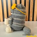 Kot na szydełku ozdoba domu