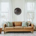 Okrągła dekoracja obraz abstrakcyjny ręcznie malowany technika mieszana /1/