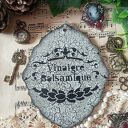 Ozdobny medalion z damą w stylu shabby chic i Prowansja