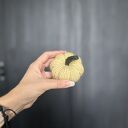Dynia ozdobna handmade S w kolorze żółtym - 1 szt