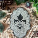 Dekoracyjny medalion vintage w stylu Prowansja i Shabby Chic (decoupage 14 x 19,5 cm)