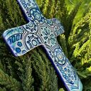 Ceramiczny krzyż dekoracyjny na ścianę