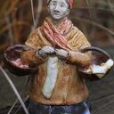 Pomarańczarka - figurka rzeźba ceramiczna Enio Art