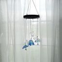 mobile wiszący - ręcznie formowane szklane dzwoneczki, drewno i szkło