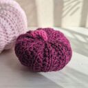 Trzy dynie szydełkowa z bawełnianej włóczki