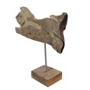 Unikatowa rzeźba dekoracja ze starego drewna - abstrakcja w stylu Wabi-Sabi