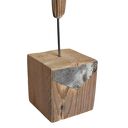 Ręcznie wykonana rzeźba dekoracja ze starego drewna - abstrakcyjna figurka wabi-sabi (ok. 40 cm)