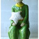 Figurka Małego Księcia - ceramiczna dekoracja handmade (ok. 30 cm)