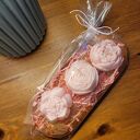 Zestaw upominkowy - świece kwiatowe