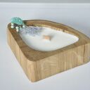 Świeca sojowa zapachowa - w drewnie dębu /truskawka/