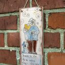 Deseczka “Dziadek” - dekoracja z motywem psa (MDF 6 mm) - prezent handmade